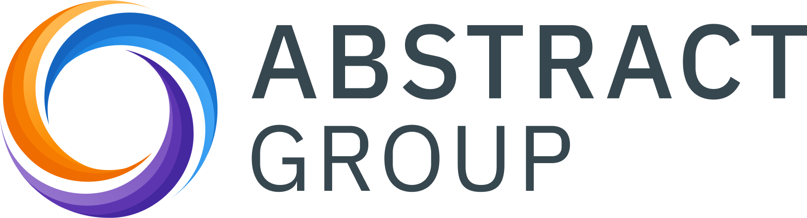 Abstract Group Logo Display Dark Text