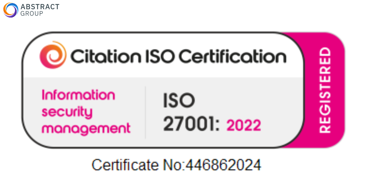 Abstract Group ISO27001 Badge